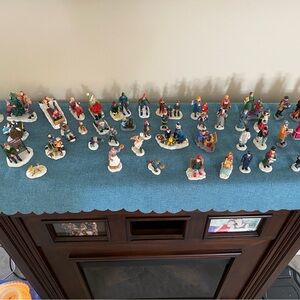 Assorted Holiday Village Figurines